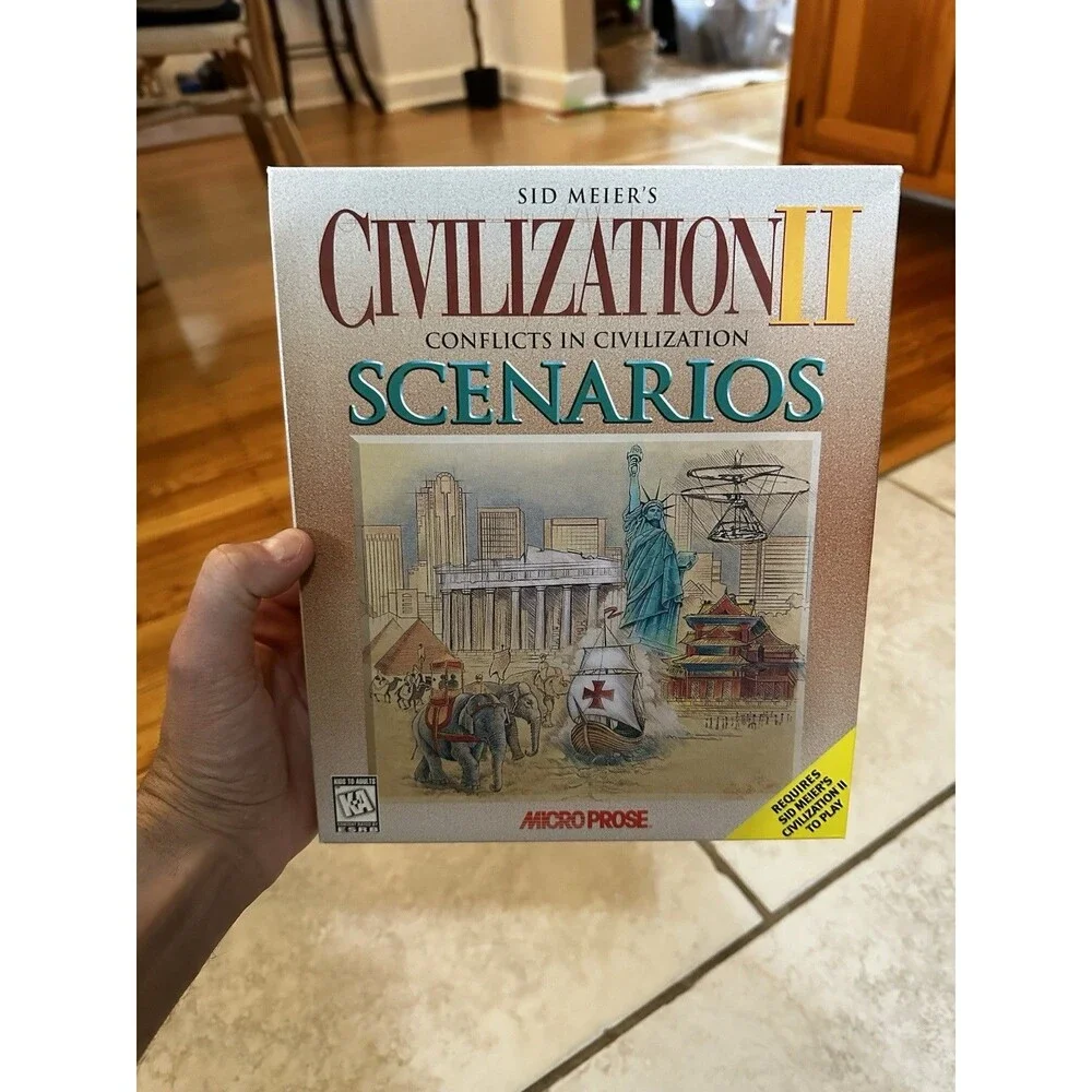 Sid Meier's Civilization II Scenarios Micro Prose 1996 Computer PC VTG Unused